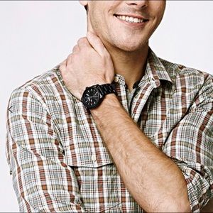 Machine Black Stainless Steel Watch